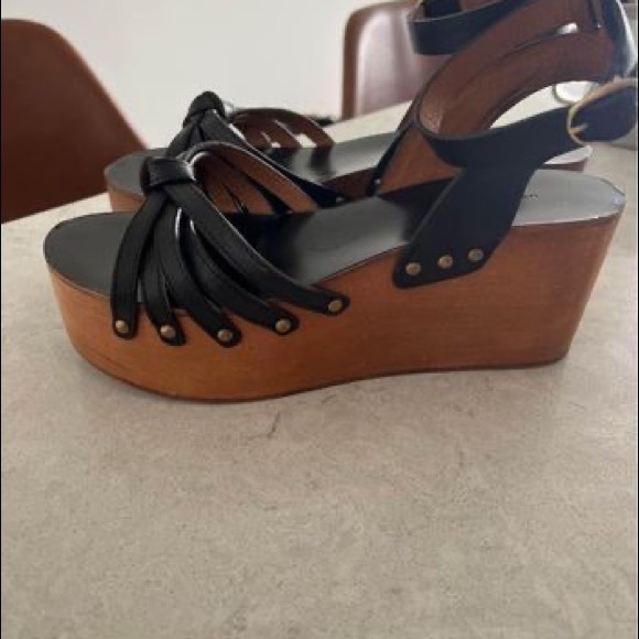 Isabel Marant Wooden Flatform Sandal - Picture 4 of 5